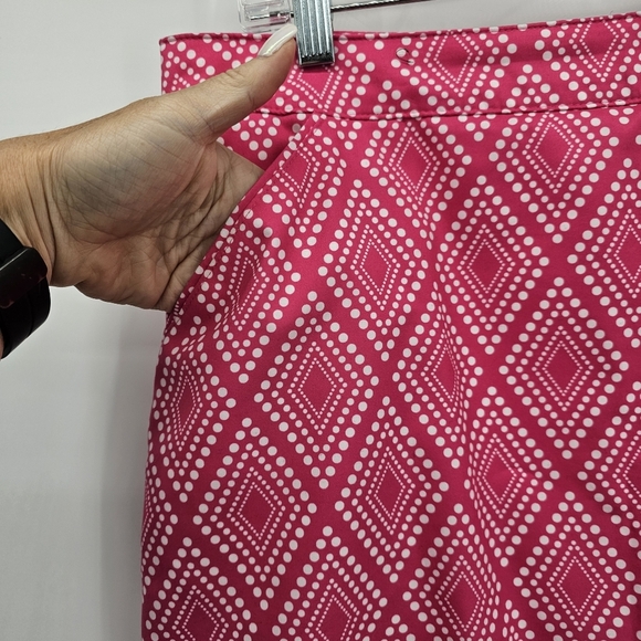 Coral Bay Golf Skort Quick Dry Side Zipper Hot Pink Womens Size 10P - Picture 5 of 6